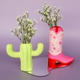 thumbnail image 5 of Art 101 Paint Your Own Ceramic Vase Art Set with Cactus and Cowboy Boot Designs, 5 of 6