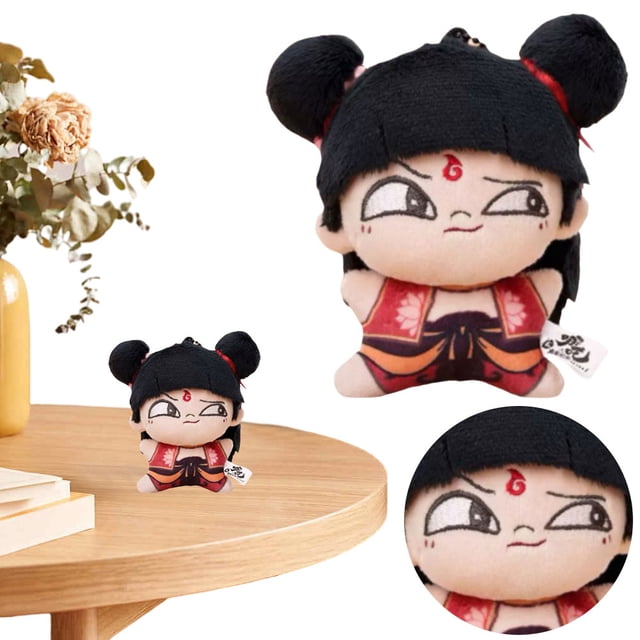 Juguete Peluche Felpa Suave Lindo Ne Zha Anime Película Periférica Regalo para Fanáticos Adultos
