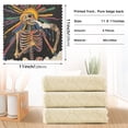 thumbnail image 6 of Yayeee 6 Pack Kitchen Dish Cloths Set for Washing Soft Drying Absorbent Microfiber Towels, Colorful Skeleton Sun, 6 of 9