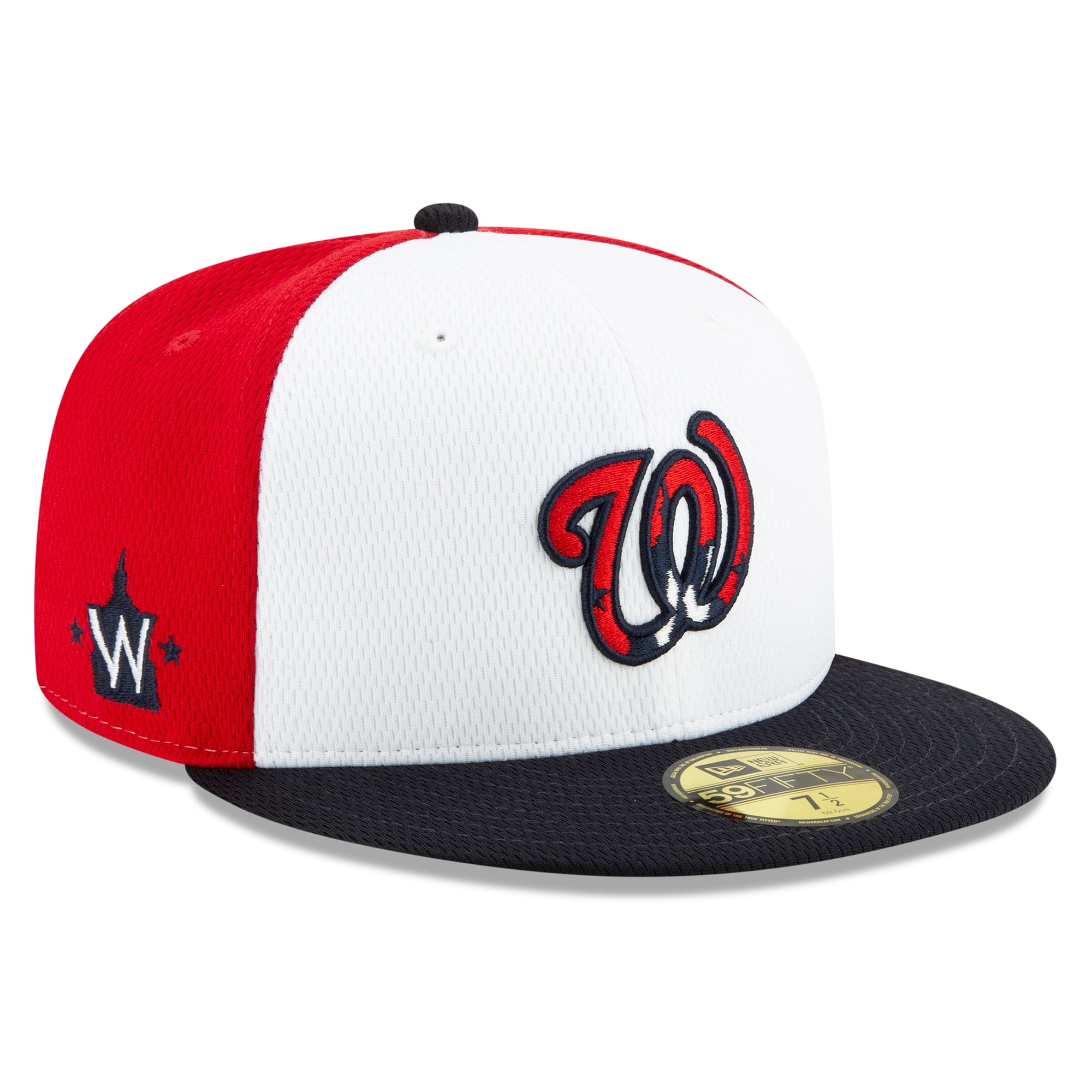 white washington nationals hat
