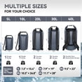 thumbnail image 3 of Mochila flotante impermeable Dry Bag MARCHWAY de 5 litros, color gris, 3 of 8