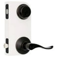 thumbnail image 2 of Schlage FB50NVACC716 Aged Bronze Single Cylinder Deadbolt and Keyed Entry Accent Lever, 2 of 4