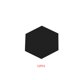 thumbnail image 2 of 3D espejo hexagonal extraíble etiqueta de la pared calcomanía decoración del hogar arte bricolaje - negro - 80x70x40mm 12 Piezas Advancent JJ13756-08B, 2 of 3