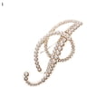 thumbnail image 2 of Soumake Korean Style Brooch Pin Letter Faux Pearls Ladies Electroplating Sweater Suit Brooch Jewelry Accessories Fashion, 2 of 8