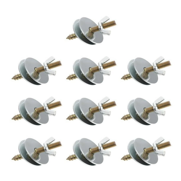 10 tornillos de fijación para perchas de loros (M6 x 60) para soporte de entrenamiento de aves. Arandelas dobles