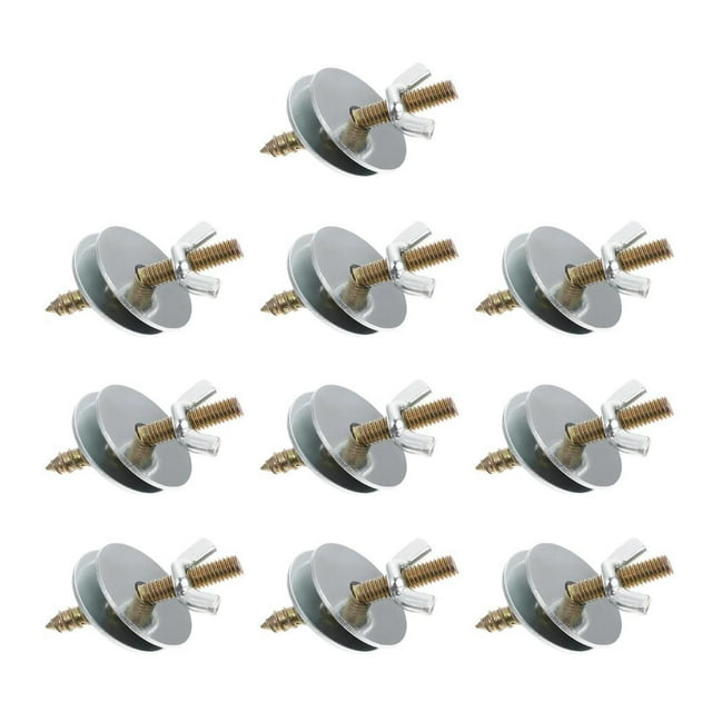 Milaget 10x (M6*30) Écrous et Vis en Métal pour Fabriquer des Perchoirs pour Perroquets Support Double Rondelle