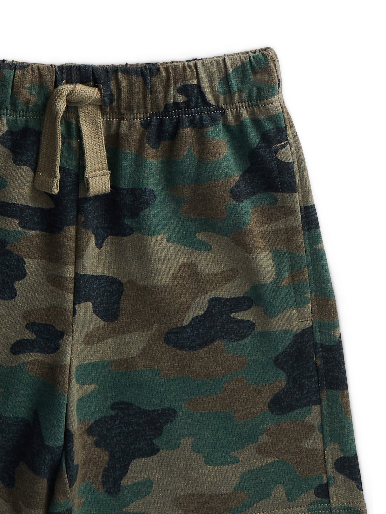 Wonder Nation Toddler Boys French Terry Shorts, 3-Pack, Sizes 18M-5T