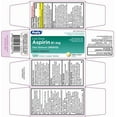 thumbnail image 2 of Rugby Low Dose Aspirin Heart Regimen 81mg 120 Tabs, 2 of 2