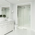 thumbnail image 3 of Vigo Vg6044cl5276 Elan Cass 76" High X 52" Wide Sliding Frameless Shower Door - Chrome, 3 of 6
