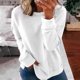 thumbnail image 1 of Pntutb moda mujer cuello redondo manga larga camiseta otoño estampado blusa suelta tops Pntutb Pntutb-4367, 1 of 5