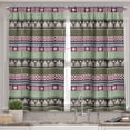 thumbnail image 2 of Ambesonne Greek Valance & Curtain, Antique Themed Ornate Motif, 55"x45", Multicolor, 2 of 6