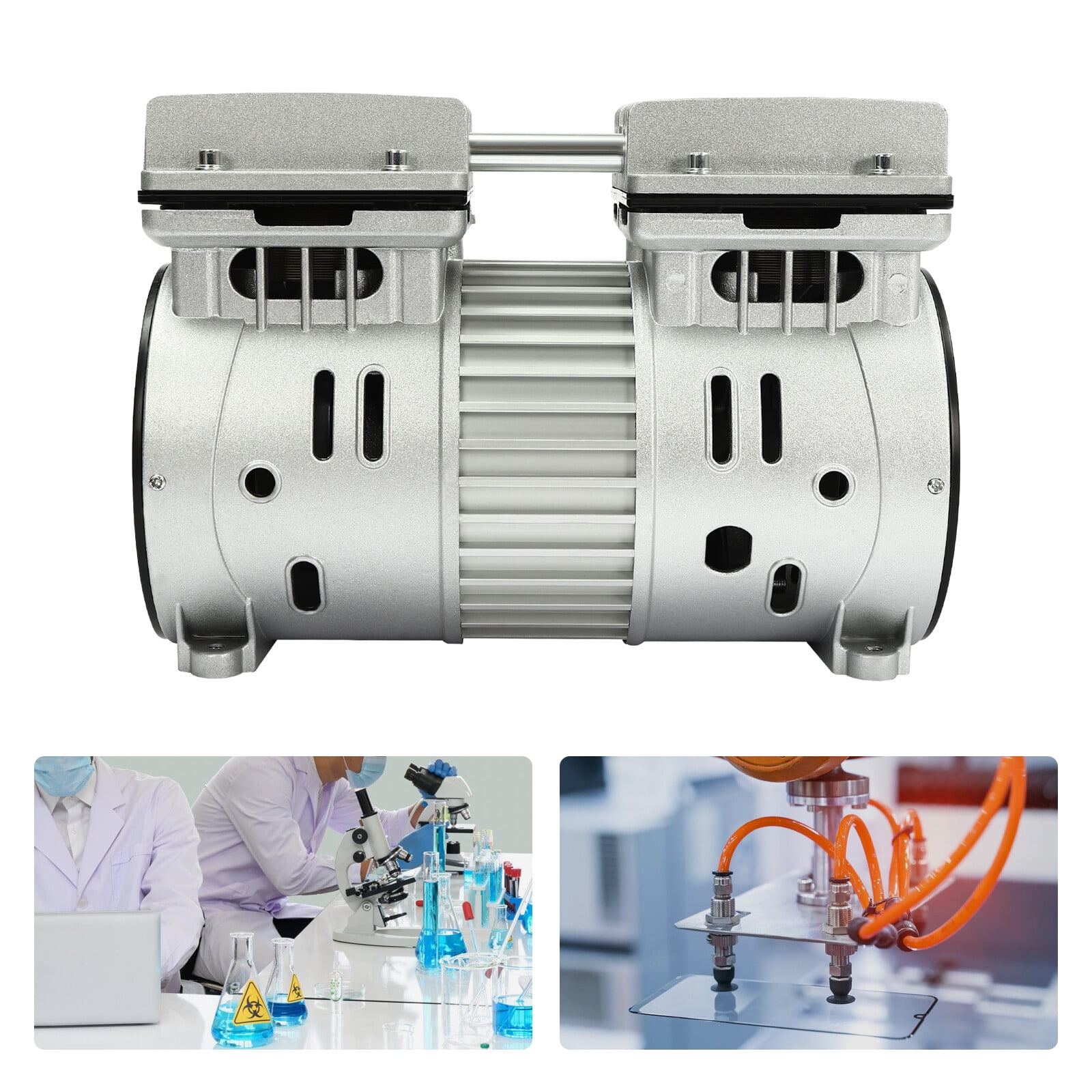 Miumaeov 550W Oil-free Vacuum Pump Electric Oilless Air Pump Compressor 1700rpm Thread G1/4