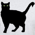 thumbnail image 3 of CafePress - Black Cat Silhouette Light T Shirt - Men's Classic Graphic T-Shirt, 3 of 4