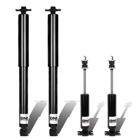 8ight Rear Shock - DNA Motoring For 82-03 Chevy S10 / GMC S15 2WD Front + Rear 4pcs Shock Absorbers (Black) 95 96 97 98 99 00 01 02 03