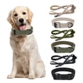 thumbnail image 2 of Soft Dog Collar - Adjustable Comfortable Wear-resistant - Quick-detachable Tactical Dog Collar Leash Set - Outdoor Dog Gear, 2 of 8