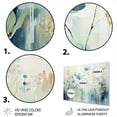 thumbnail image 3 of Designart "Blue botanic Garden II" Abstract Botanicals Metal Wall Art Prints, 3 of 5