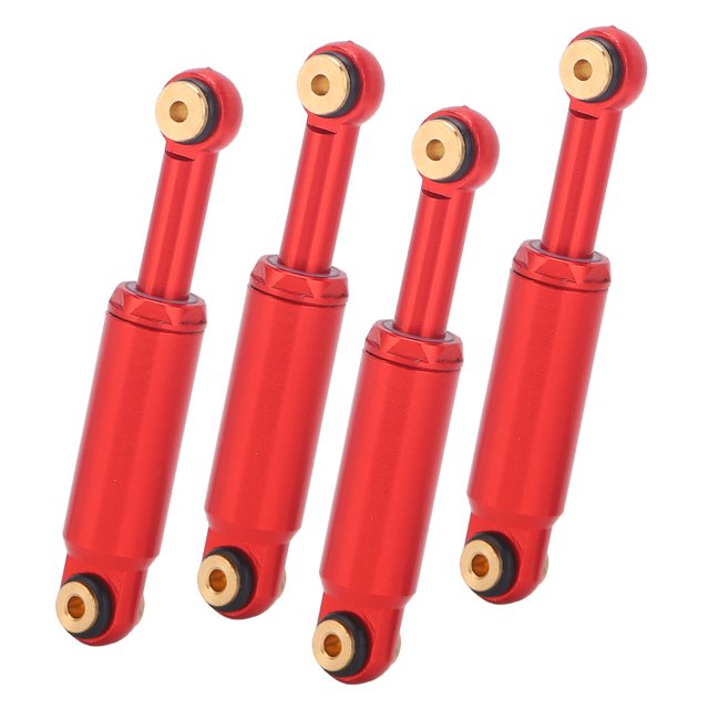 Amortiguador de Coche RC, Piezas de Actualización RC Amortiguador de Amortiguador de Aceite de Metal para Axial SCX24 90081 1/24 RC Crawler Car(rojo) EOTVIA NO