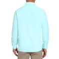 thumbnail image 3 of CAMISA DE NEGOCIO DE MANGA LARGA CON BOTONES PARA HOMBRES INSPIRAR CHIC, PATTERN, COLOR VERDE MENTA, 3 of 5