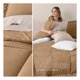 thumbnail image 5 of Set de Edredón 7 Piezas con Fundas de Almohada y Sábanas, Real Textil (Terracota - khaki, King Size), 5 of 7