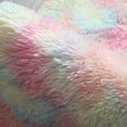 thumbnail image 5 of Fluffy Colorful Shag Round rainbow Rug Plush Rug Area Carpet For Kids Girls Living Room Bedroom Decor Multicolor Area Rug (Round) for Bedroom Living Room, 5 of 5