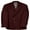 Burgundy, variant on Garment Men's Classic Two Button Single Breasted Blazer