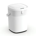 thumbnail image 3 of Nine Stars Automatic Bathroom Trash Can, 3 Gallon Plastic, Motion Sensor Vibration Sensor Hands-Free Soft-Close Lid Garbage Bin, White, 3 of 3