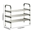 thumbnail image 6 of YZEGDCH Shoe Rack for Closet Shoe Rack for Small Space Shoe Organizer for Closet, Entryway, Garage & Corridor, Stackable Shoe Shelves, Medium, 6 of 6