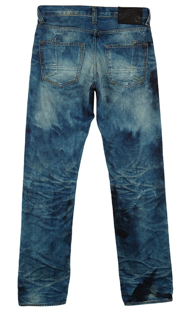 PRPS Goods & Co Men's Washed Blue Barracuda Denim Light Wash Jeans 