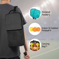 thumbnail image 5 of Pickleball Paddles Set Of 2, Fiberglass Surface, Liquid & Marble Print, 4 Balls & Bag, 5 of 5