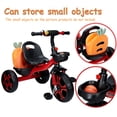 thumbnail image 2 of SAYFUT Push Handle Unisex Toddler Tricycle, Steel Red, 2 of 7