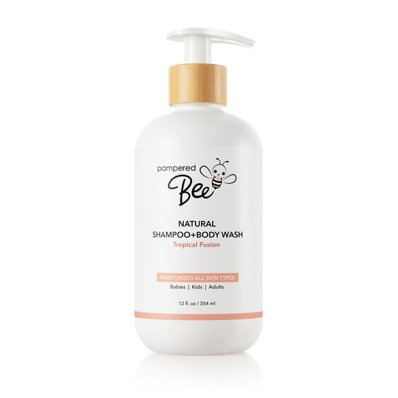 Pampered Bee Natural Shampoo & Body Wash, Tropical Fusion, 12 fl oz