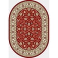 thumbnail image 1 of Dynamic Rugs ANOV69571201464 Ancient Garden 5 ft. 3 in. x 7 ft. 7 in. Oval 57120-1464 Rug - Red/Ivory, 1 of 1