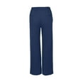 thumbnail image 4 of Women's Wide Leg Sweatpants Jogger Baggy Comfy Casual Pants Fashion Solid Color Lounge Running Sport Trouser Dark Blue X-Large, 4 of 5