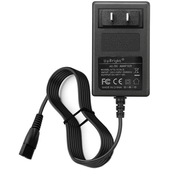 2-Prong 34V AC/DC Adapter for T-ICWELL Whale W1 SW301 28.8V 2500mAh Li-ion Battery T-DC49L-SAM Vacuum Wash Cordless Wet Dry Floor Cleaner ZD24W340060US 600mA Power Supply Charger
