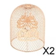 thumbnail image 1 of 2x Lámpara Colgante De Alambre De Metal, Cubierta De Luz Colgante Para Decoración De Dormitorio Y Baño, 1 of 8