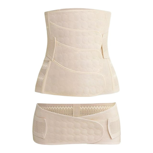 Conjunto de cinturón de banda para el vientre para mujer Body Shaper Postpartum Wrap Cintura Trimmer Fitness PIEL L Zulema Soporte de cinturón posparto
