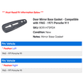 thumbnail image 2 of Door Mirror Base Gasket - Compatible with 1965 - 1971 Porsche 911 1966 1967 1968 1969 1970, 2 of 2
