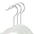 thumbnail image 2 of Casafield 50 Velvet Kid's Hangers for Children's Clothes, 14" - Ivory, 2 of 7