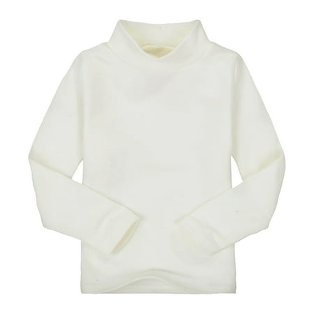 

Otqutp Kids Autumn Tops Baby Girls Boys High Neck Candy Color Children s Long Sleeve Base T Shirt for Children 2 To 7 Years