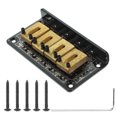 thumbnail image 1 of UPOUART Guitar Bridge Para Cuatro Cuerdas Con Instalación Fácil Y Tornillos Incluidos Color Negro, 1 of 6