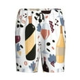 thumbnail image 4 of Naloa Wine Bottles Glasses Men's Short Pajama Pants, Lounge Comfort Shorts with Elasticized Waistband and Side Pockets - 4X-Large, 4 of 9