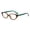 B, variant on Fashionable Cat Eye Small Frame Anti Blue Light Glasses For Men Women Ultralight Portable Transparent Lens Glasses Plain Spectacles