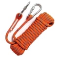 thumbnail image 3 of 12mm 10m 33ft Outdoor Climbing Rope Safety Climbing Rope for Mountaineering Escape Orange Blue, 3 of 17
