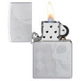 thumbnail image 4 of Zippo Skull Design Auto Engraved Satin Chrome Pocket Lighter, 4 of 7