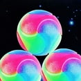 thumbnail image 3 of JinsintoDog LED Ball Dog Toy Interactive Bouncing Light Ball with Elastic Flashing Dog Ball Glitter Dog Toy (2Pcs Smooth Ball), 3 of 5
