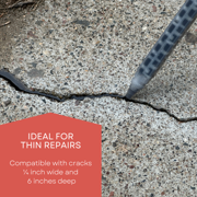Rapid Patch Hairline Crack Repair - Urethane Hardware Adhesive, 9.5 Fl Oz, Comfortable Grip for Concrete, Brick