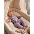 thumbnail image 6 of RUINIXCW New To The Cousin Crew Newborn Baby Boy Hospital Coming Home Outfit Infant Baby Boys Fall Winter Clothes Long Sleeve Waffled Romper and Pants Hat Set, 6 of 9