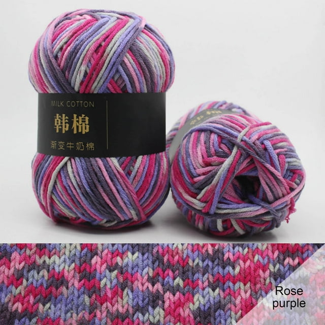 Boovnll Tool Kit, Colorful Hand Knitting 50G Knitting Crochet Milk Soft Baby Cotton Wool Yarn, Tool Set, Home Essentials, Household Essentials