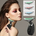 thumbnail image 2 of Jusqu'à 40 % de Rabais sur les Cadeaux Oefntac Masseur Facial Atténue les Ridules du Cou, Soulève et Raffermit les Rides, Instrument de Beauté, Instrument de Soin du Visage et du Cou à Effet Lumineux Coloré, 2 of 3