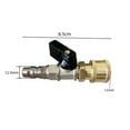 thumbnail image 4 of BQBQERT Sturdy Staonless Steel Brass 1/4 Inch Air Shut Valves NW 7.2 Designs for Compress Hoses for Household Use, 4 of 5
